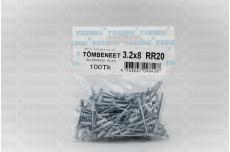 Tõmbeneet 3.2x 8 Alumiinium/Teras RR20/RAL9003 Pakend 100tk