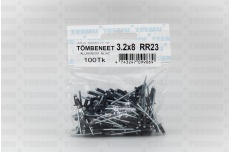 Tõmbeneet 3.2x 8 Alumiinium/Teras RR23/RAL7024 Pakend 100tk