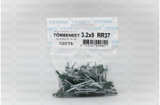 Tõmbeneet 3.2x 8 Alumiinium/Teras RR37/RAL6002 Pakend 100tk